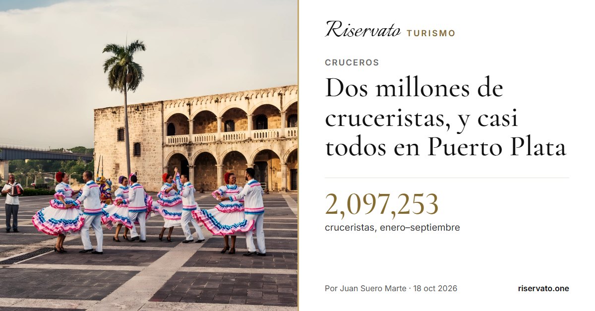 Portada del post: Dos millones de cruceristas, y casi todos en Puerto Plata
