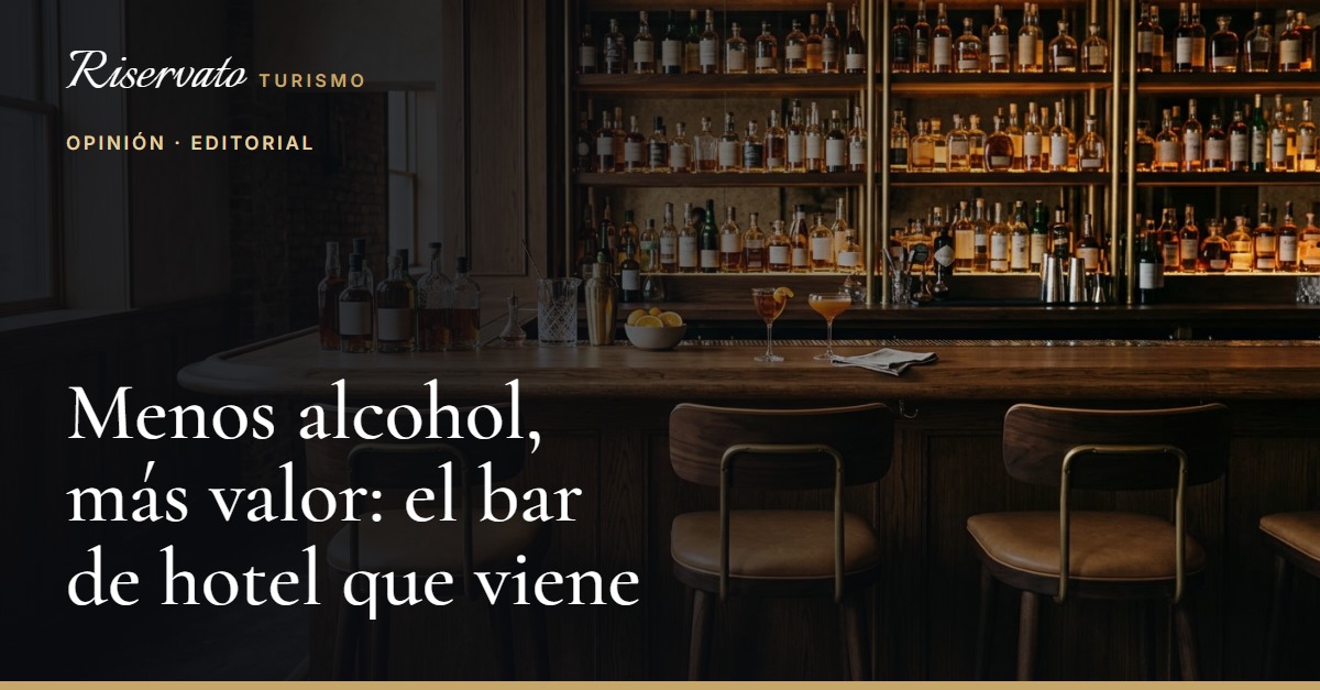 Portada del post: Menos alcohol, más valor: el bar de hotel que viene