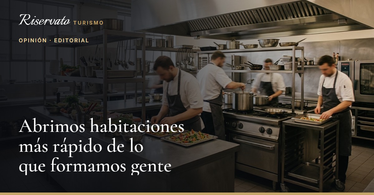 Portada del post: Abrimos habitaciones más rápido de lo que formamos gente