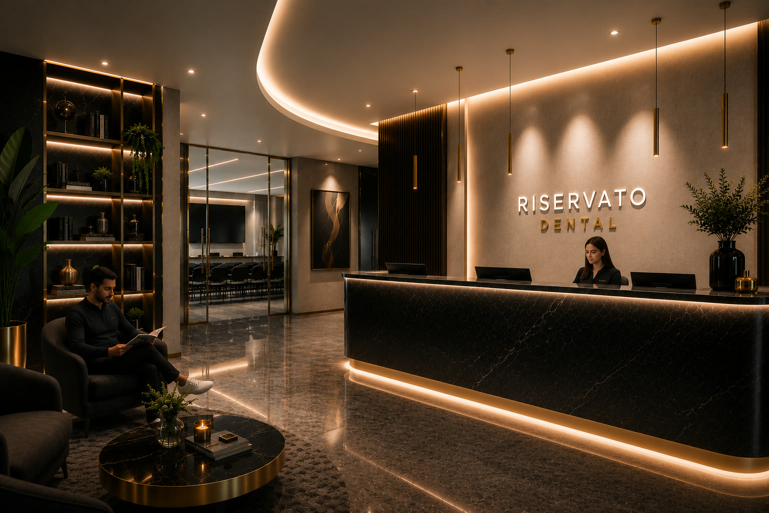 Recepción de una clínica dental